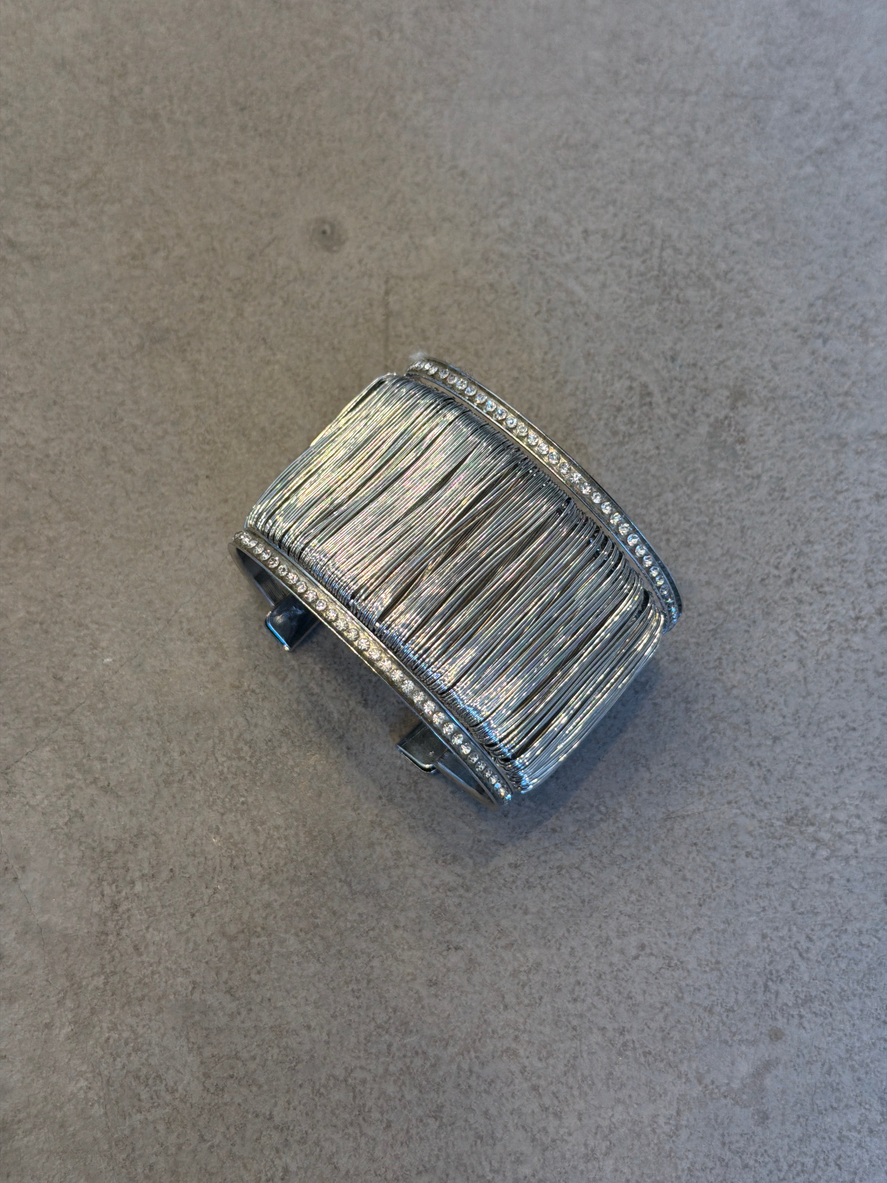 Silver Fringe Cuff Bracelet