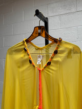 Yellow Chiffon Cape