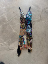 Patchwork Beaded Dress