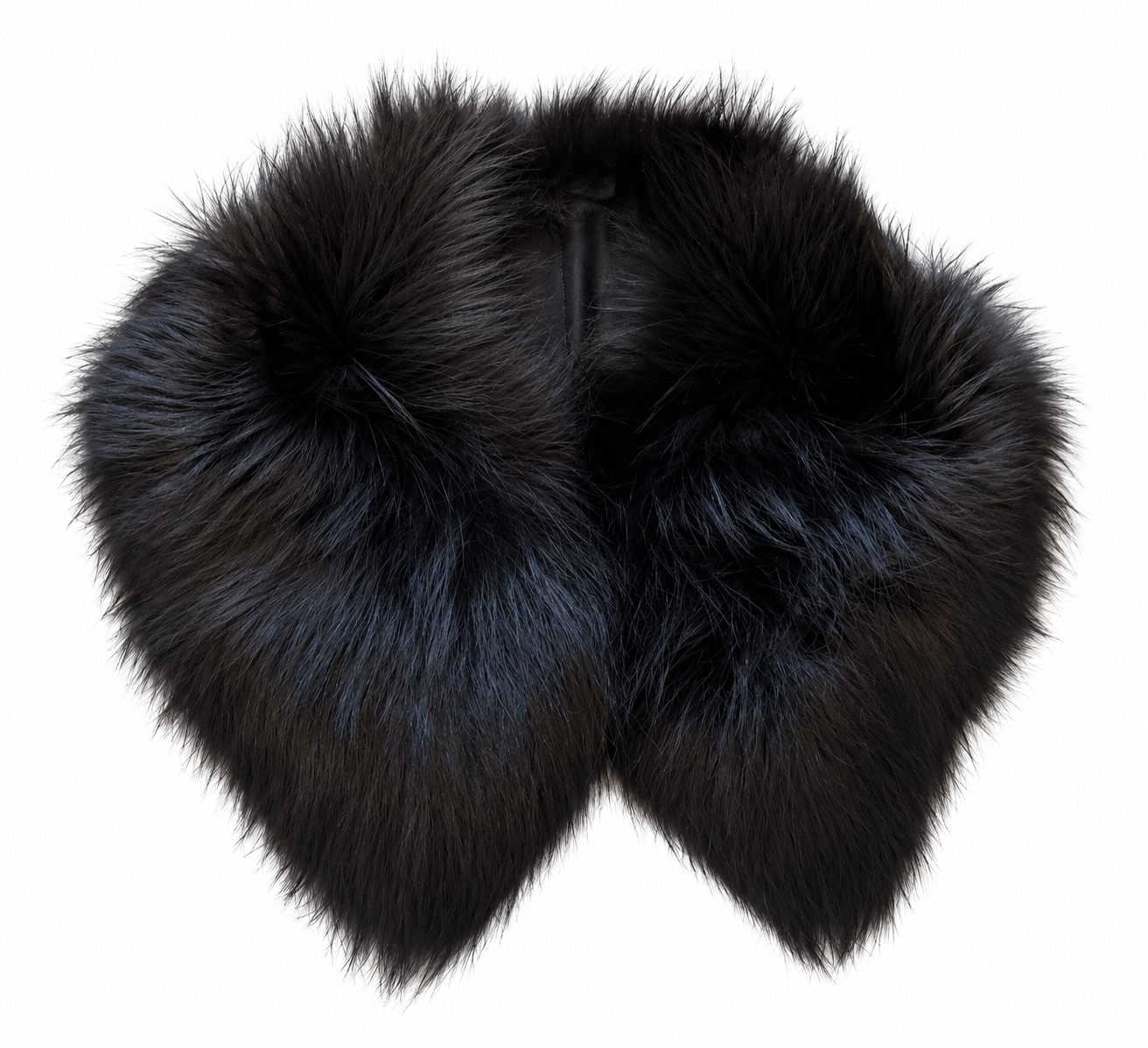 Black Vintage Fur Collar