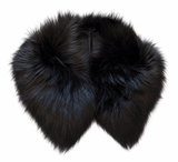 Black Vintage Fur Collar