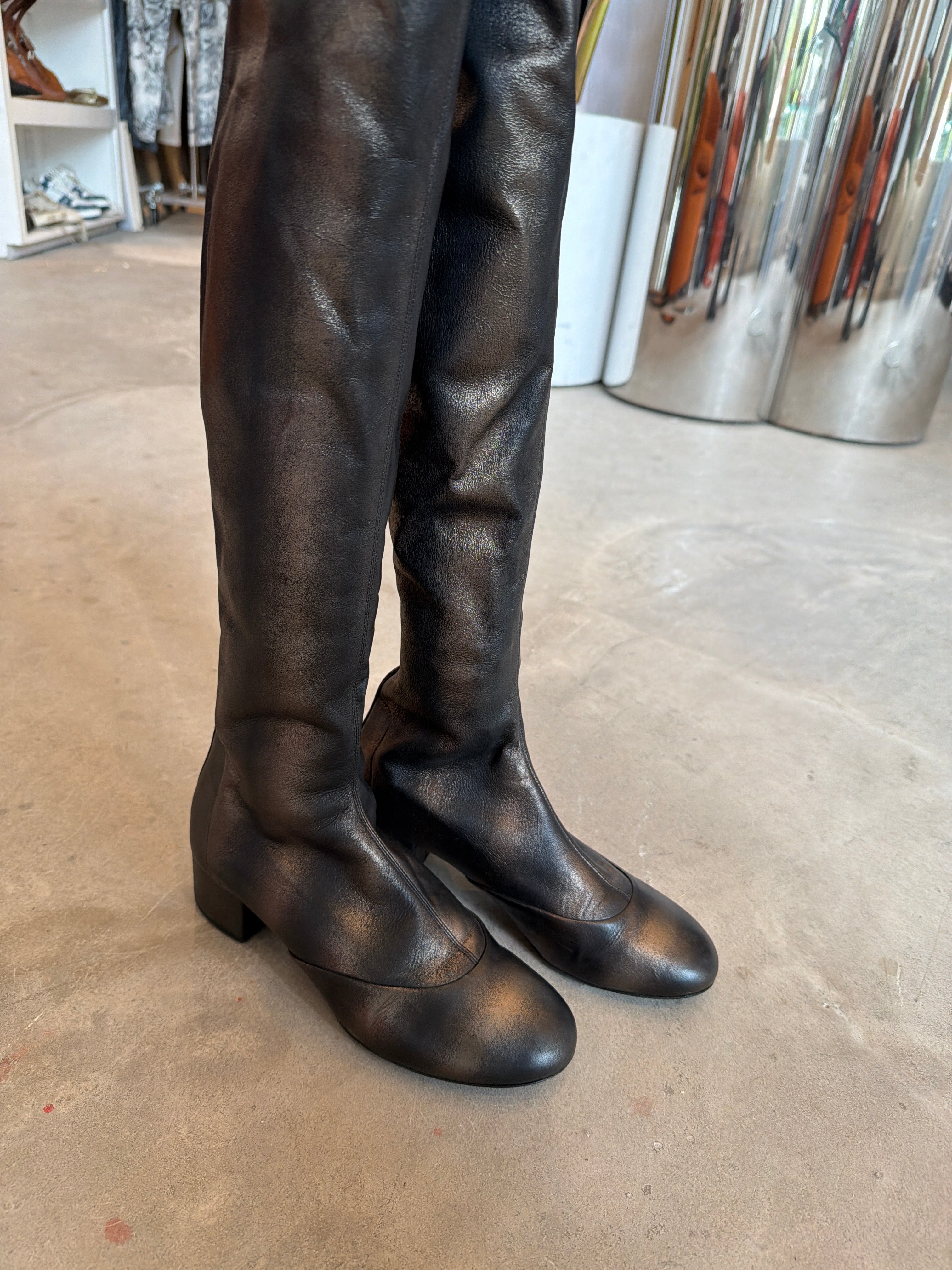 Metallic Boots
