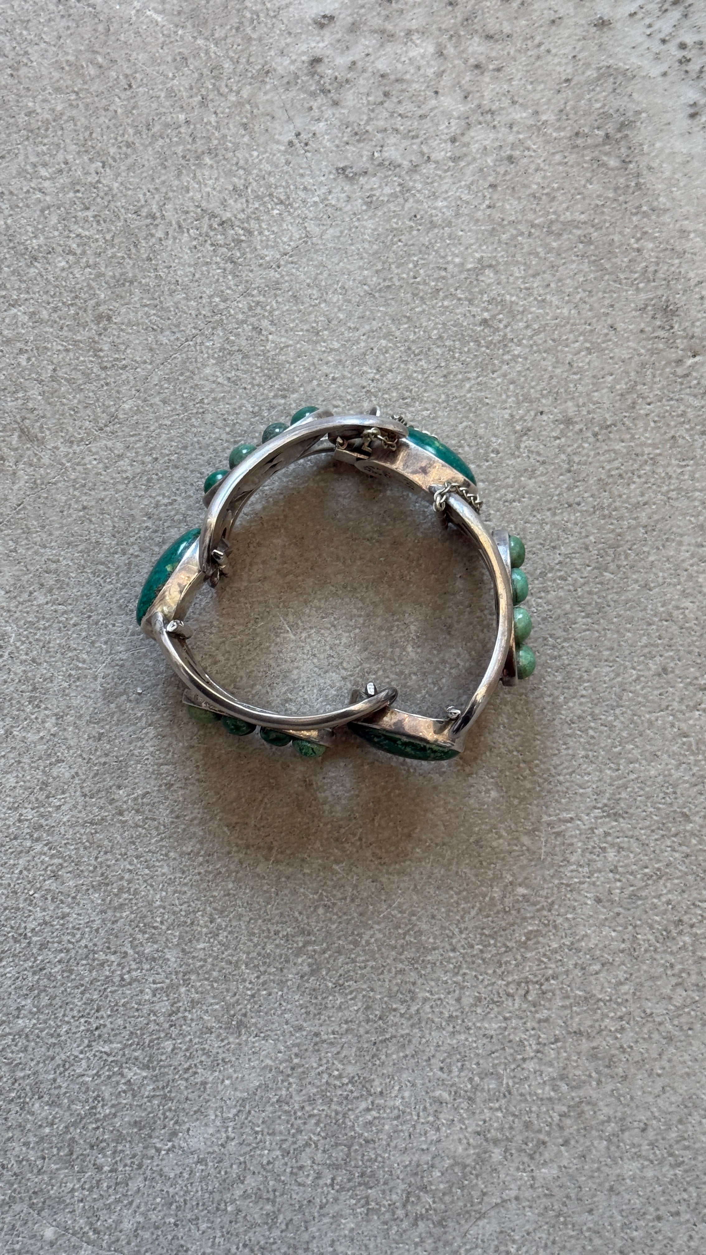 Erika Hult Turquoise Silver Bracelet