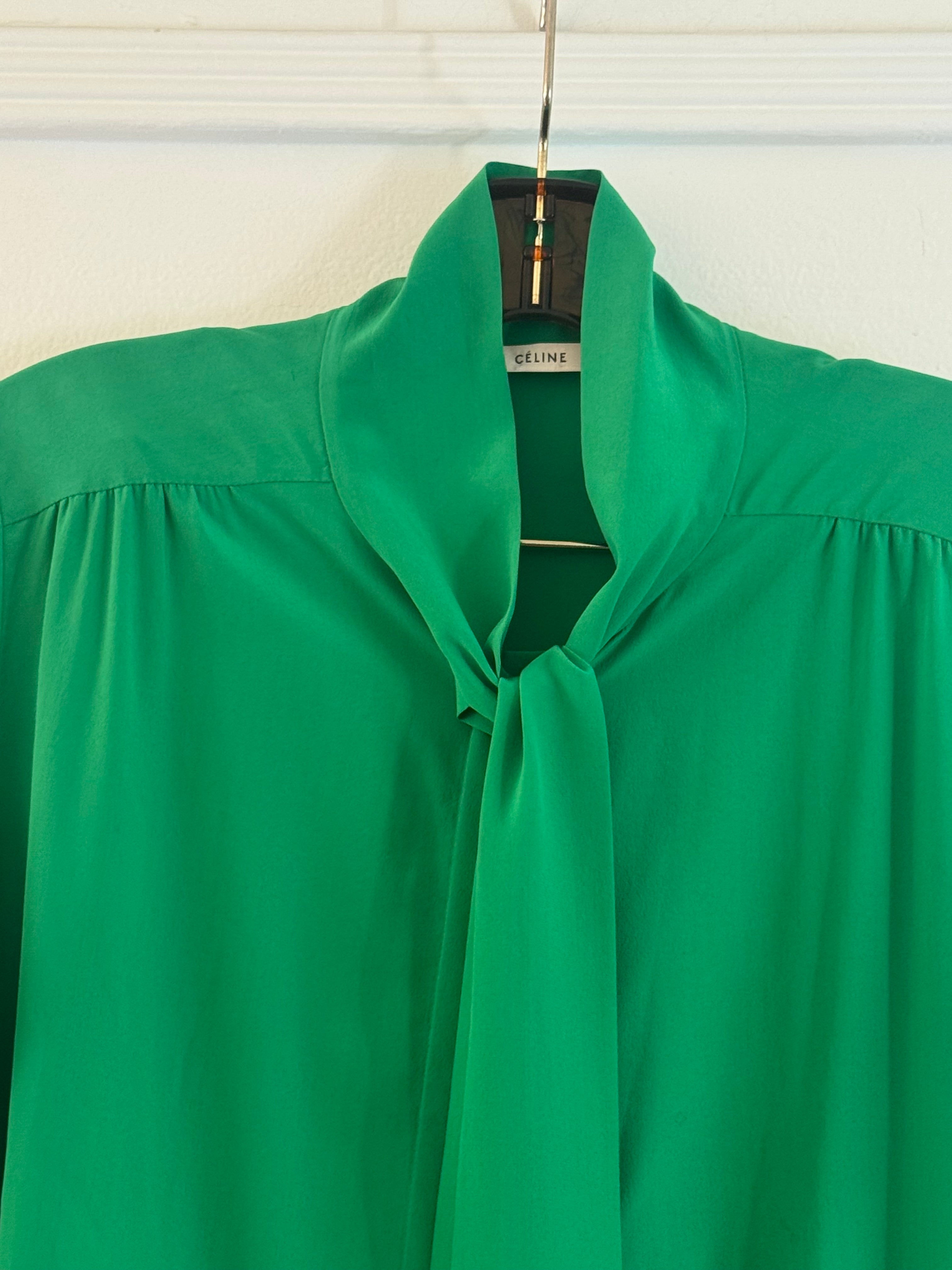 Silk Neck Tie Blouse