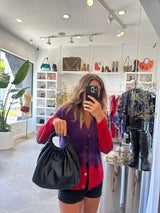 Black Double Circle Medium Bag