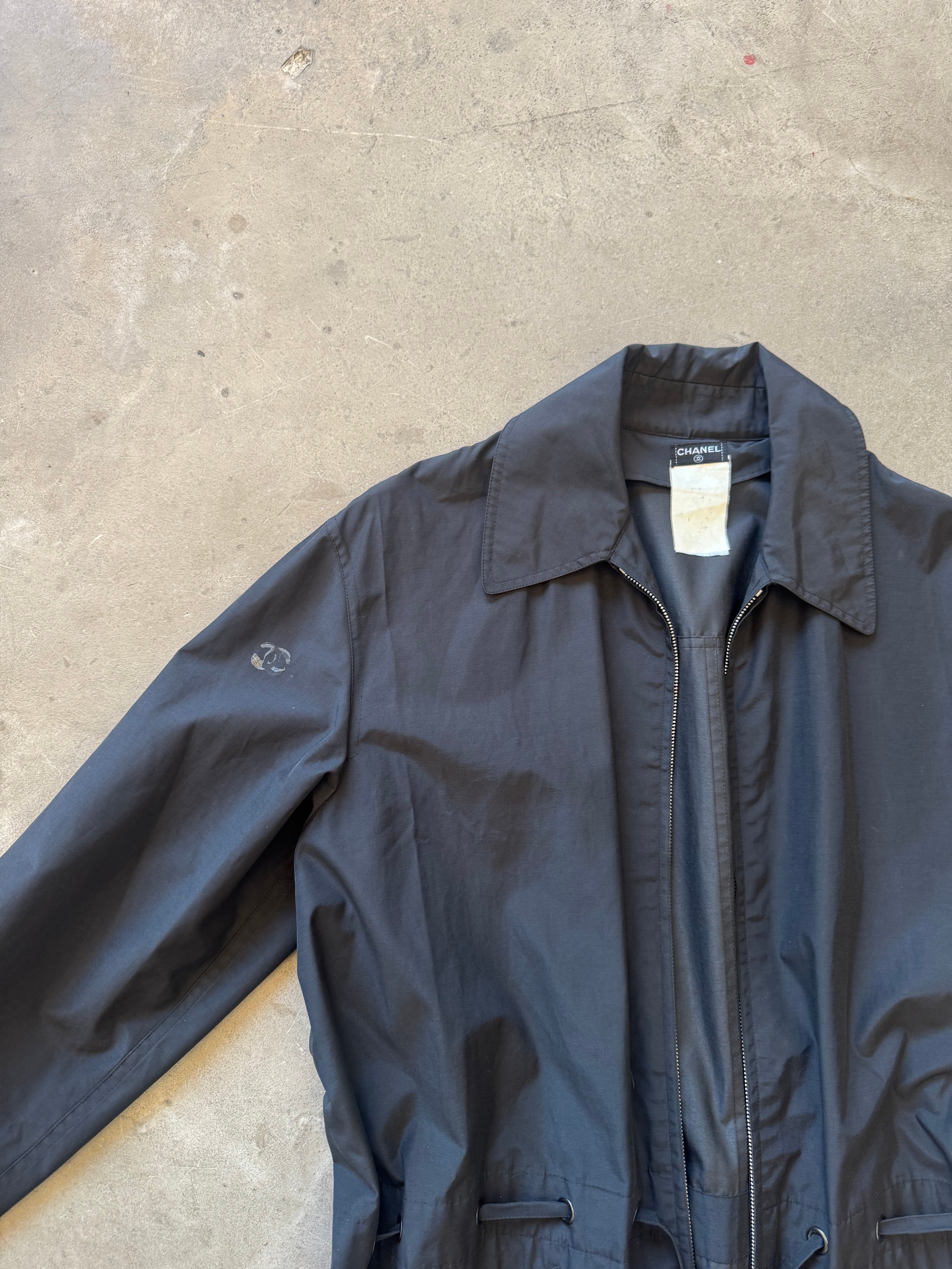 Black 90s Raincoat