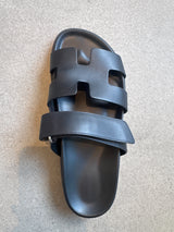Hermes Black Techno Sandals