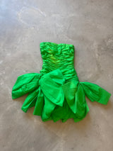 Green Vintage bow dress