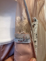 Pink embroidered gown