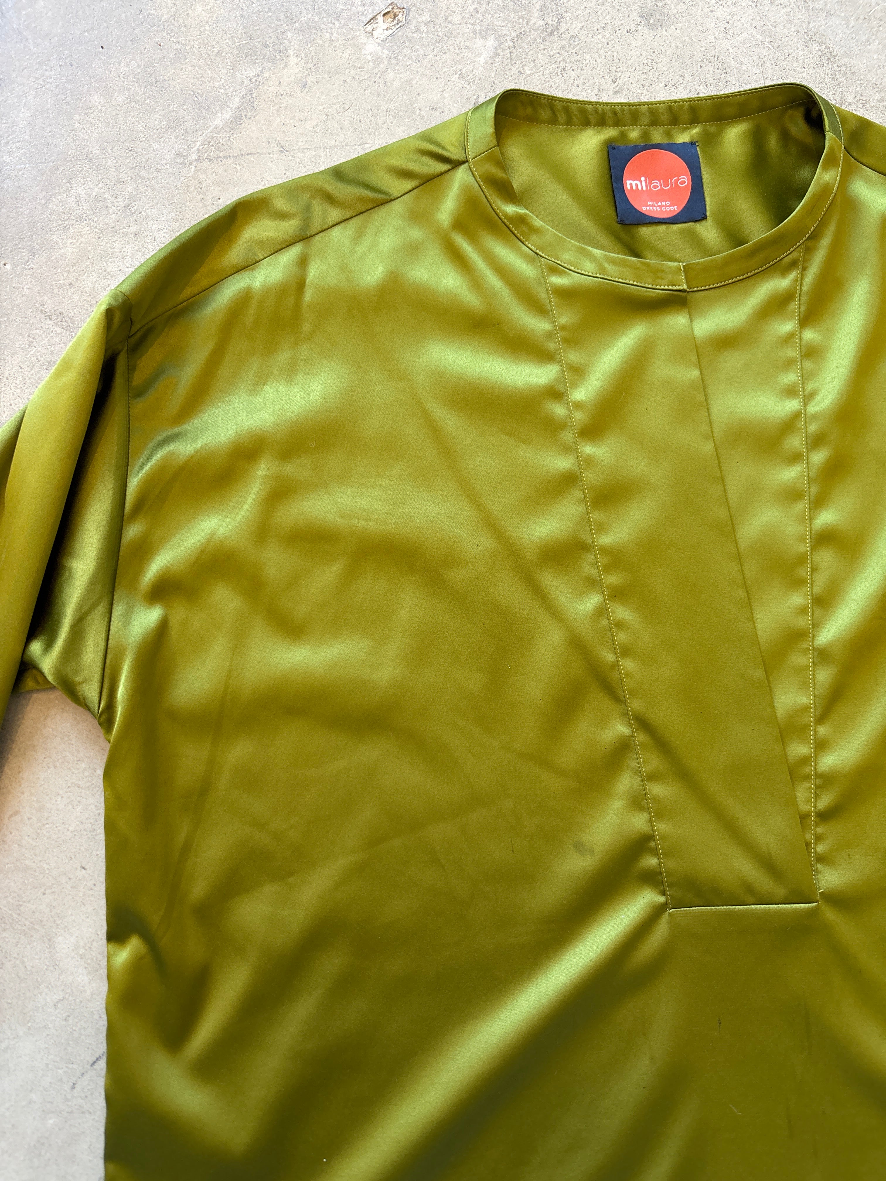 Green Silk Top
