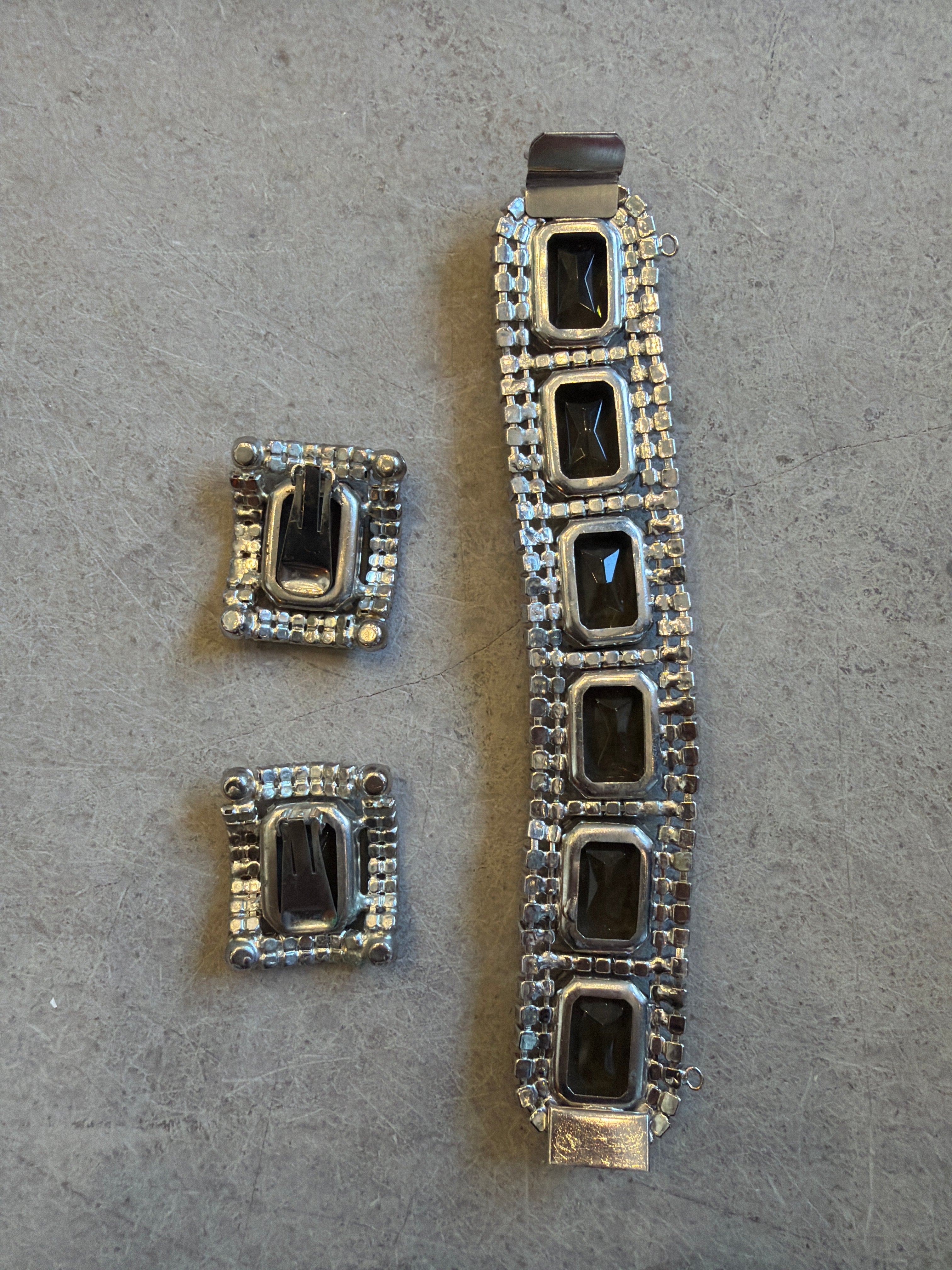Matching Bracelet and Earrings Set