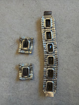 Matching Bracelet and Earrings Set