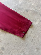 Red Silk Blouse