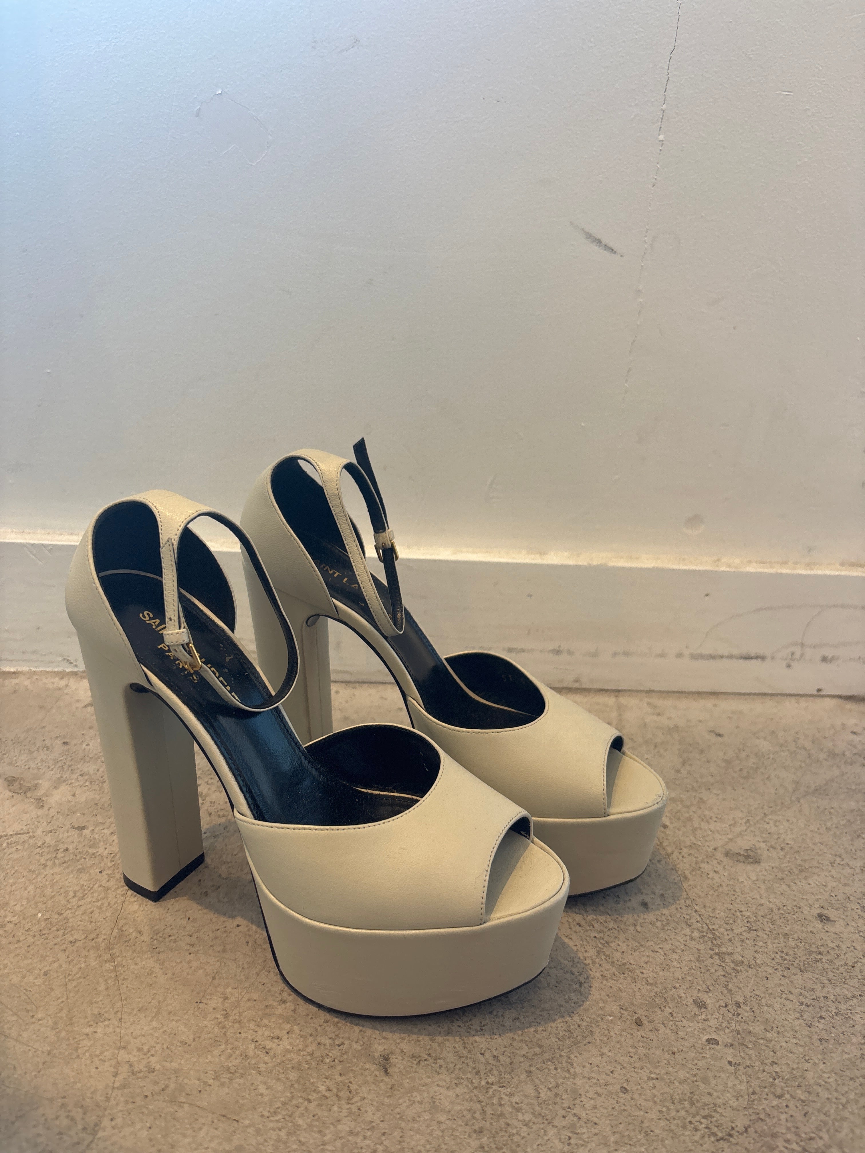 White Platform Heels