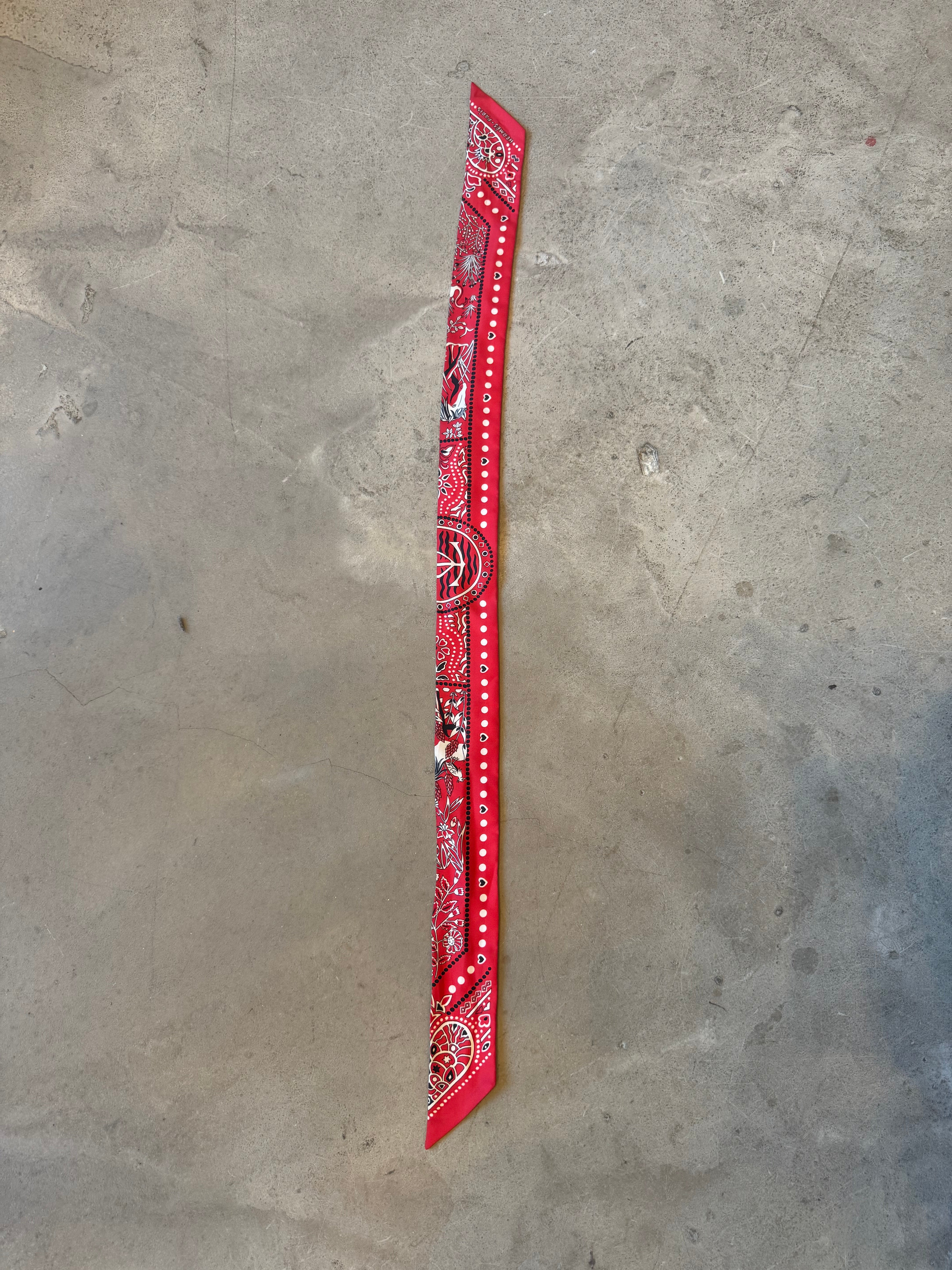 Red Twilly scarf