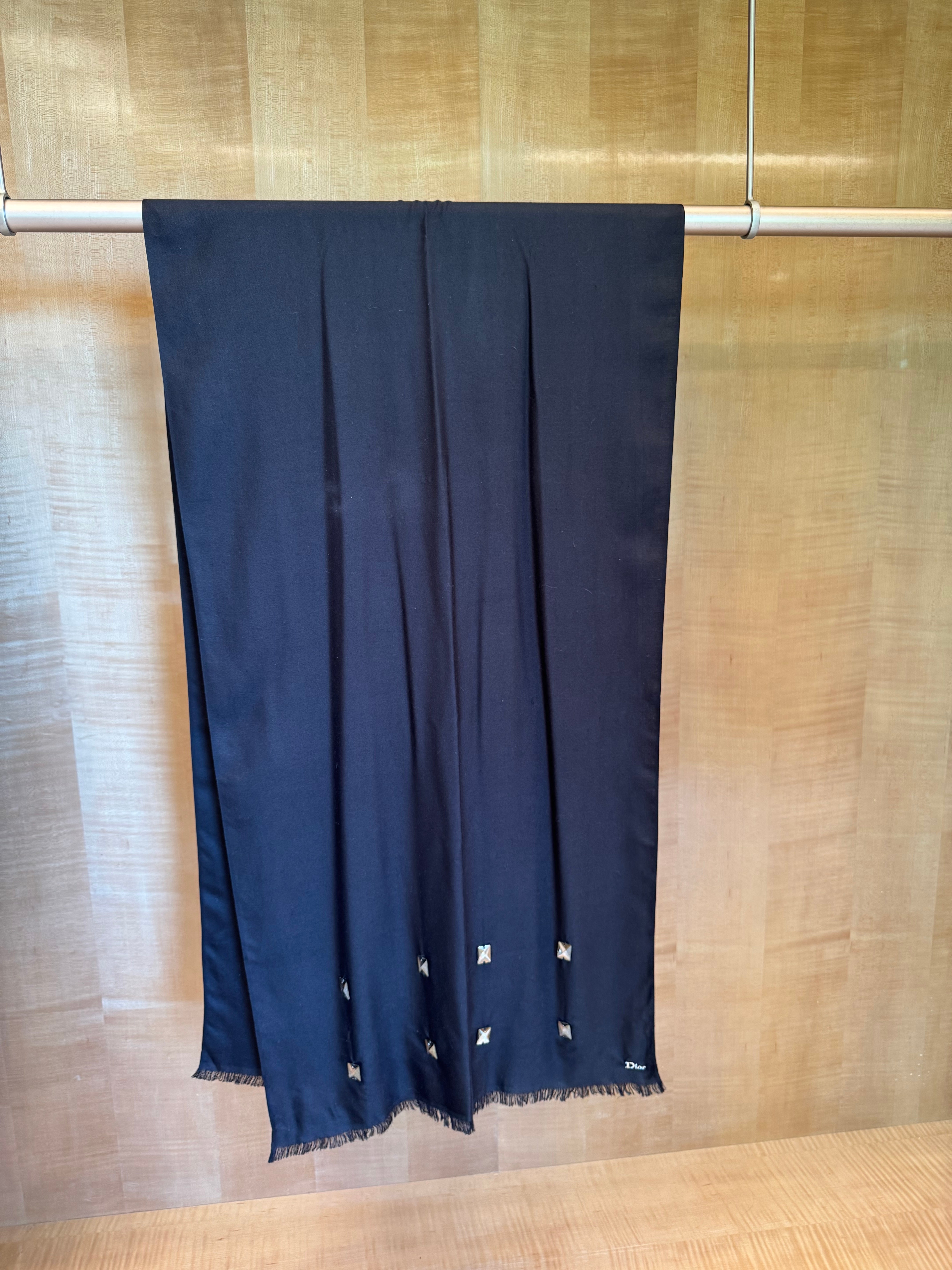 Cashmere Scarf with Embellishments