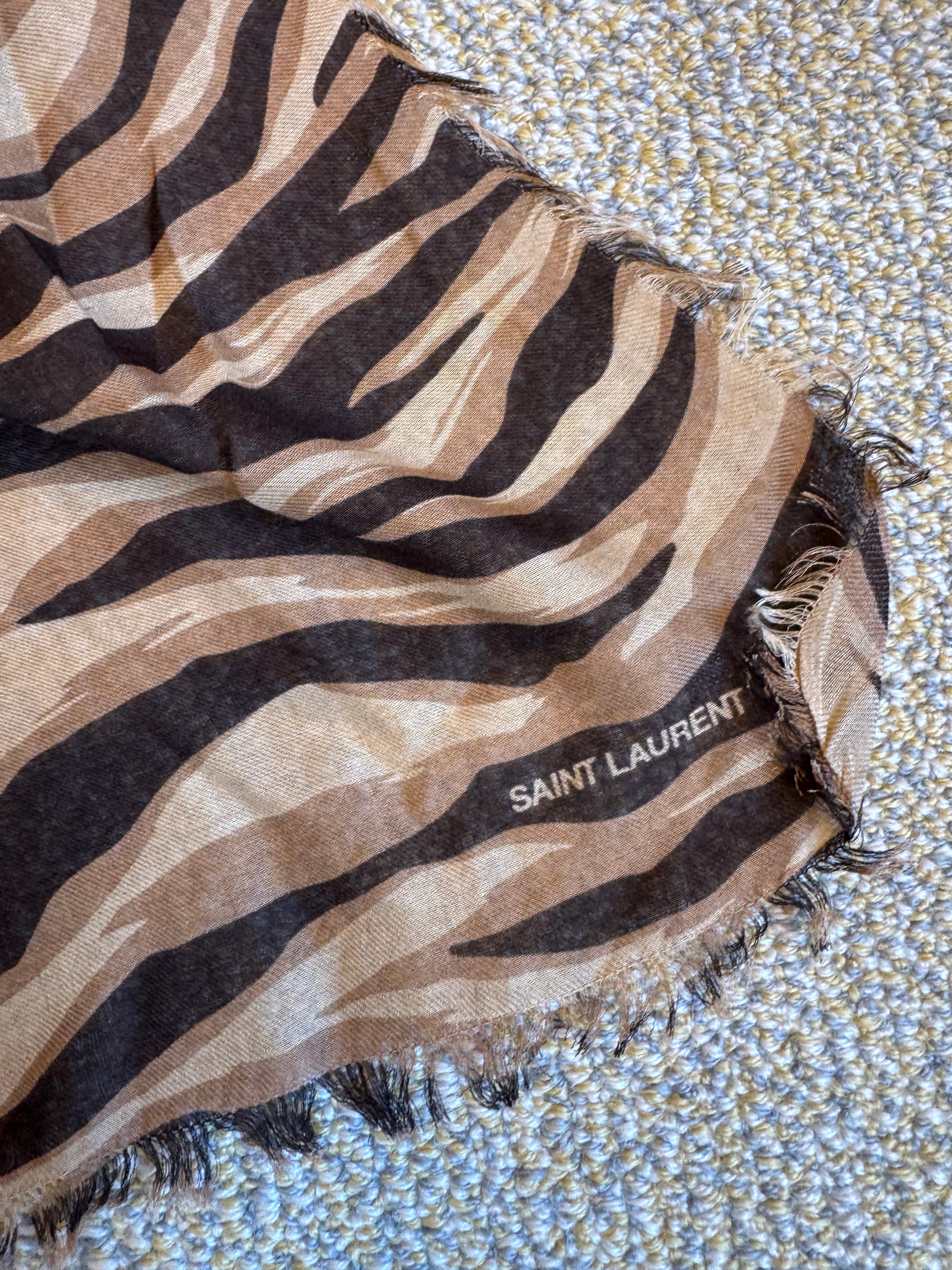 Zebra Silk Scarf