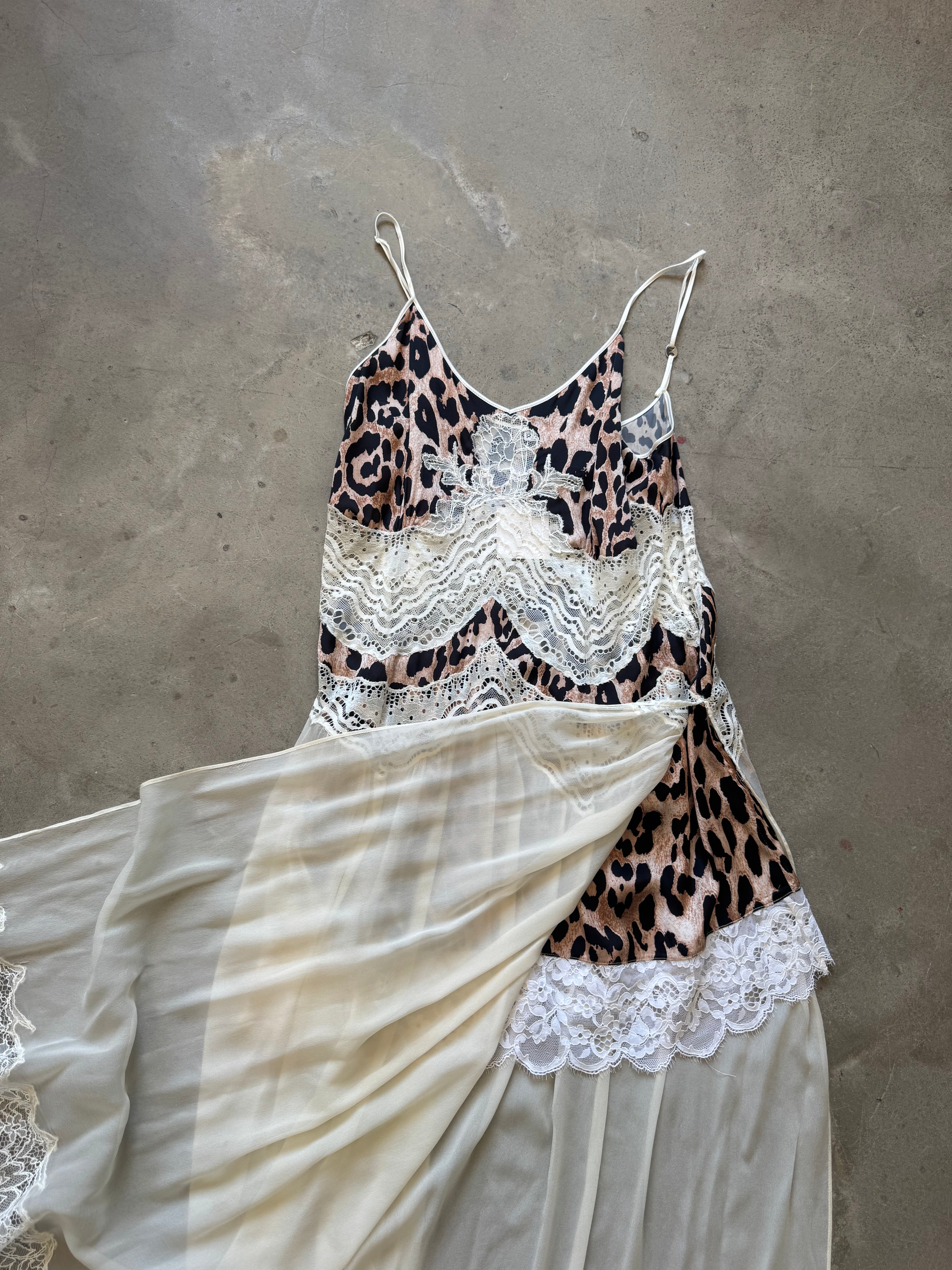 Leopard and Chiffon Dress