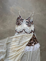 Leopard and Chiffon Dress