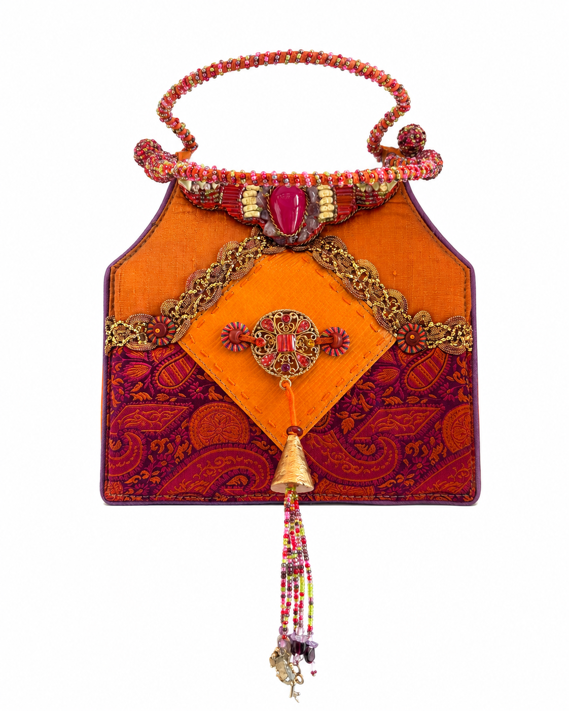 Beaded Silk Vintage Bag