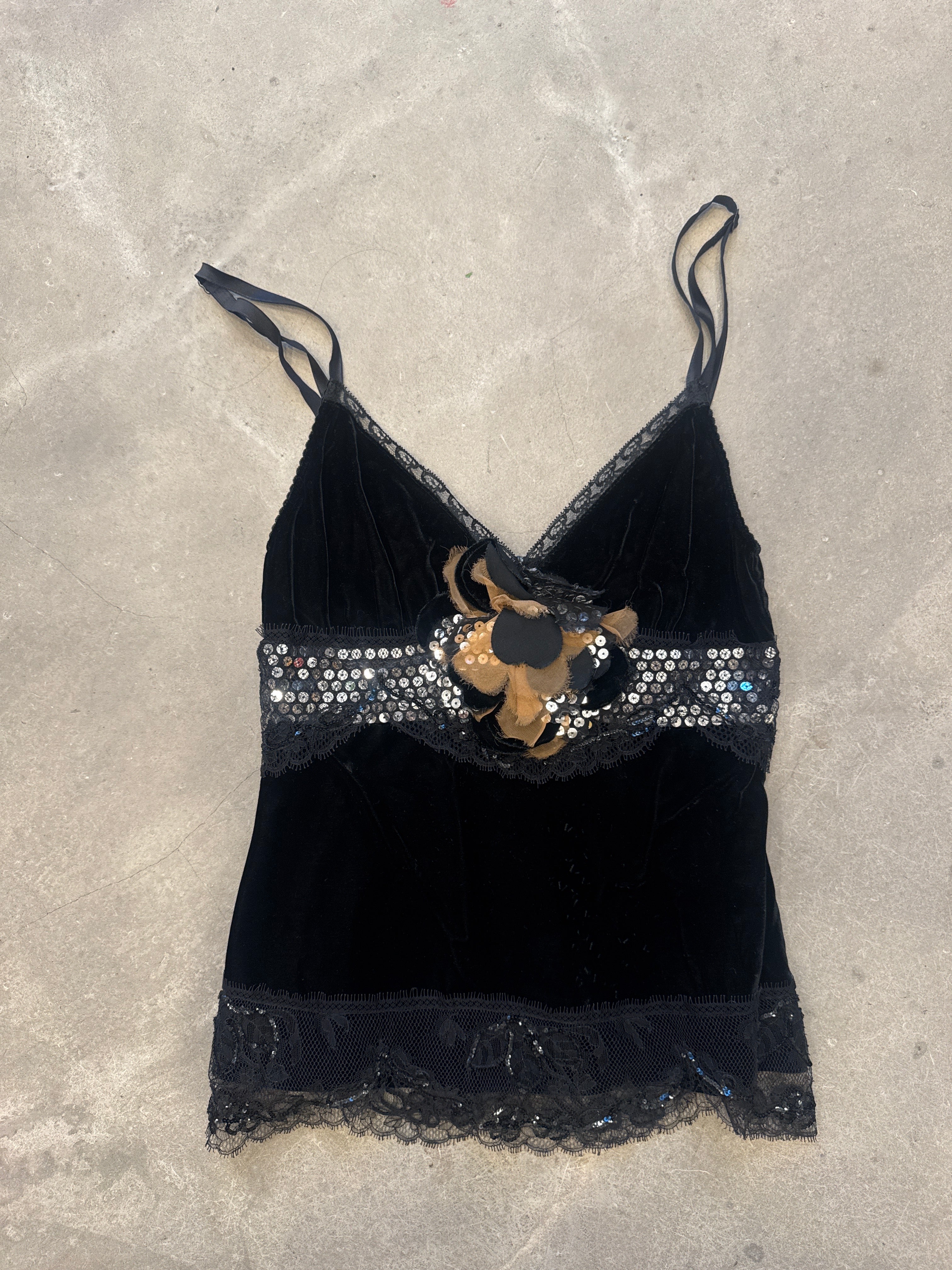 Velvet Embellished Top