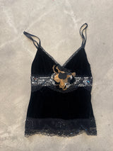 Velvet Embellished Top