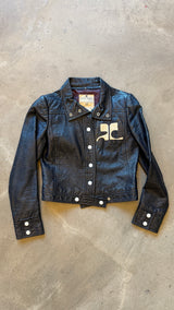 Vintage Black Leather Jacket