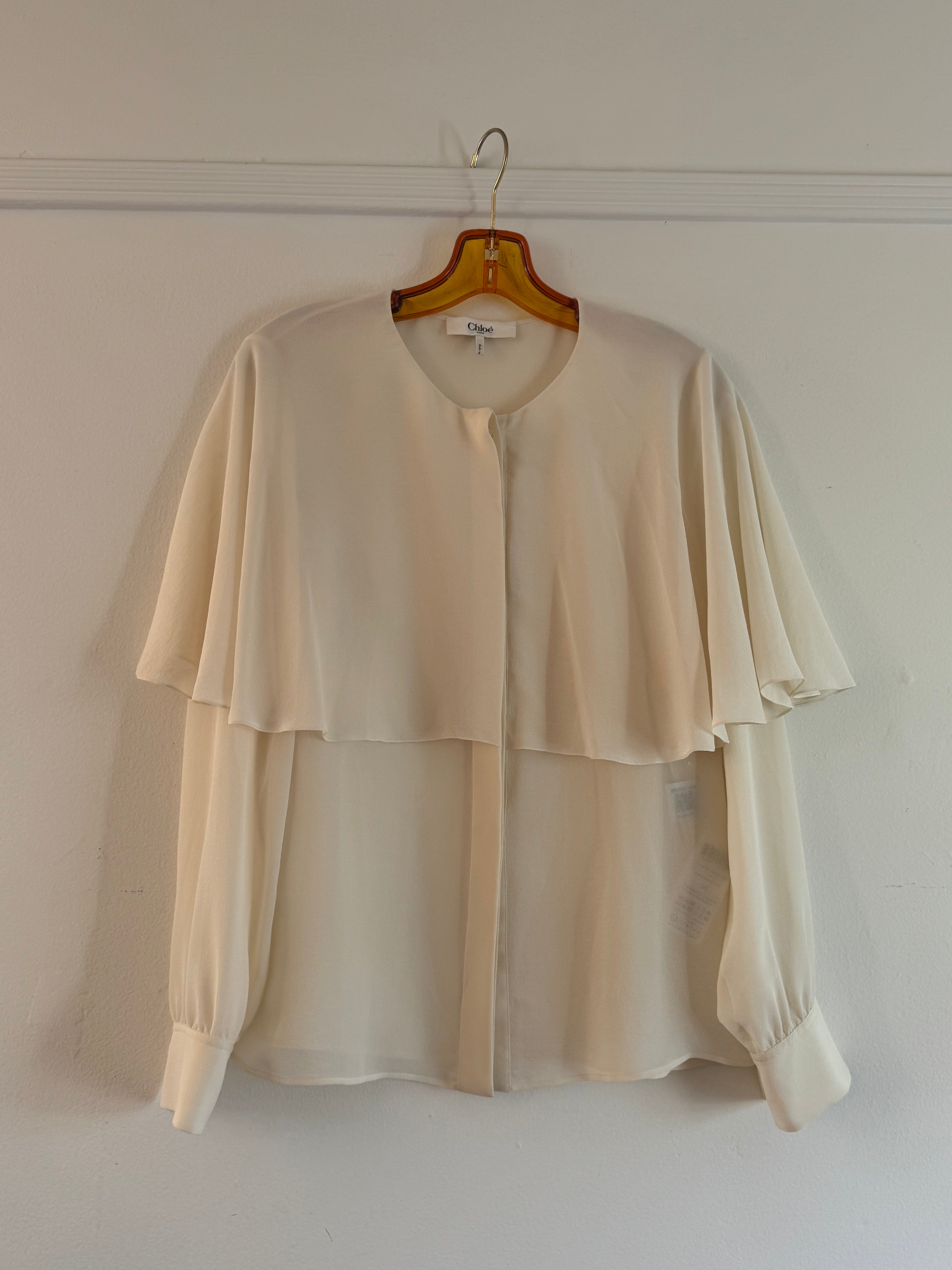 2024 Chiffon Cape Shirt