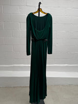 Green Gown with Embellished Sides