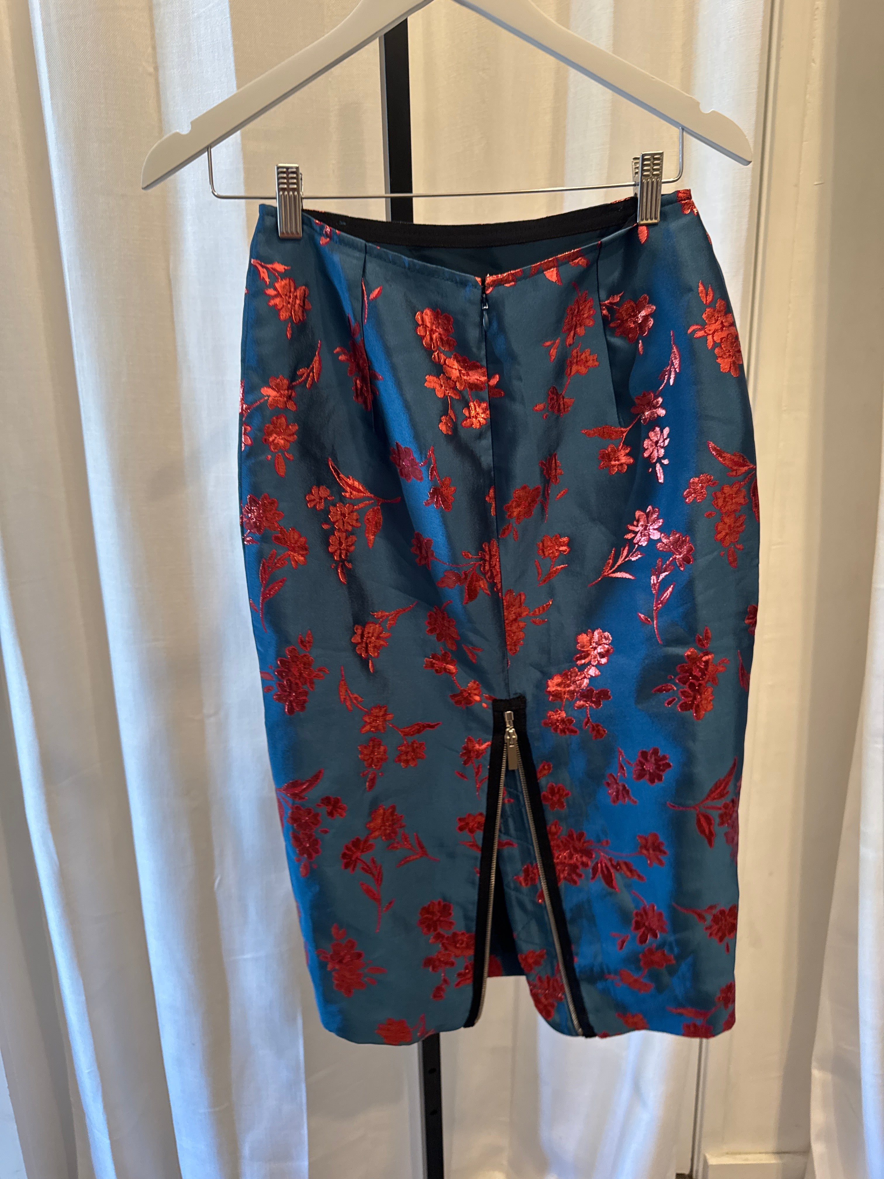 Brocade Pencil Skirt