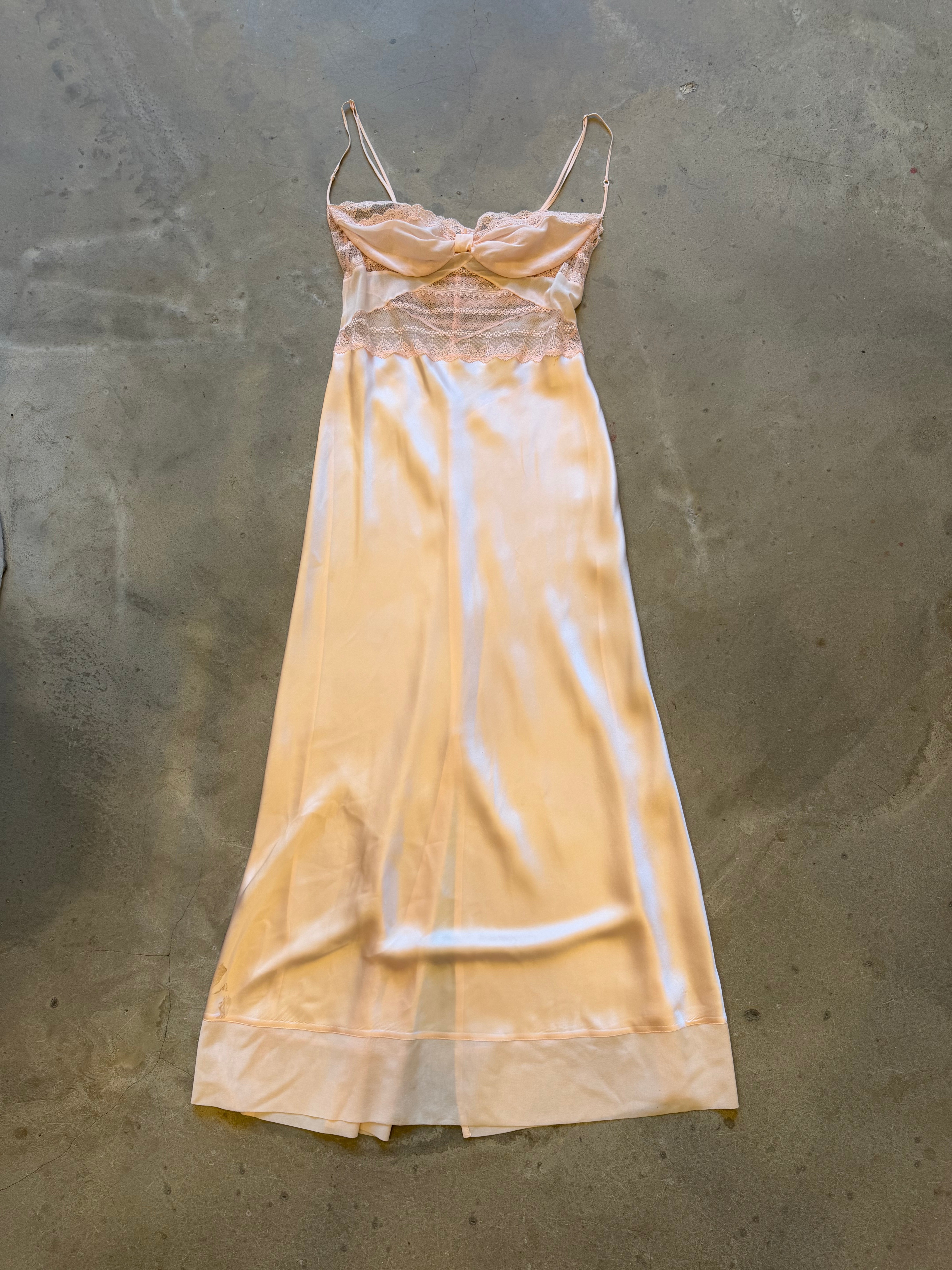 Silk and Lace Vintage Dress