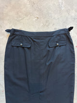 Black Pencil Skirt Chrome Hearts