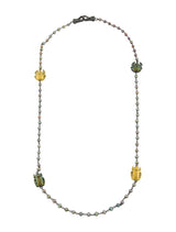 Rare Tomas Maier Scarab Necklace with Fresh Water Pearls and Gold Plating + Ring