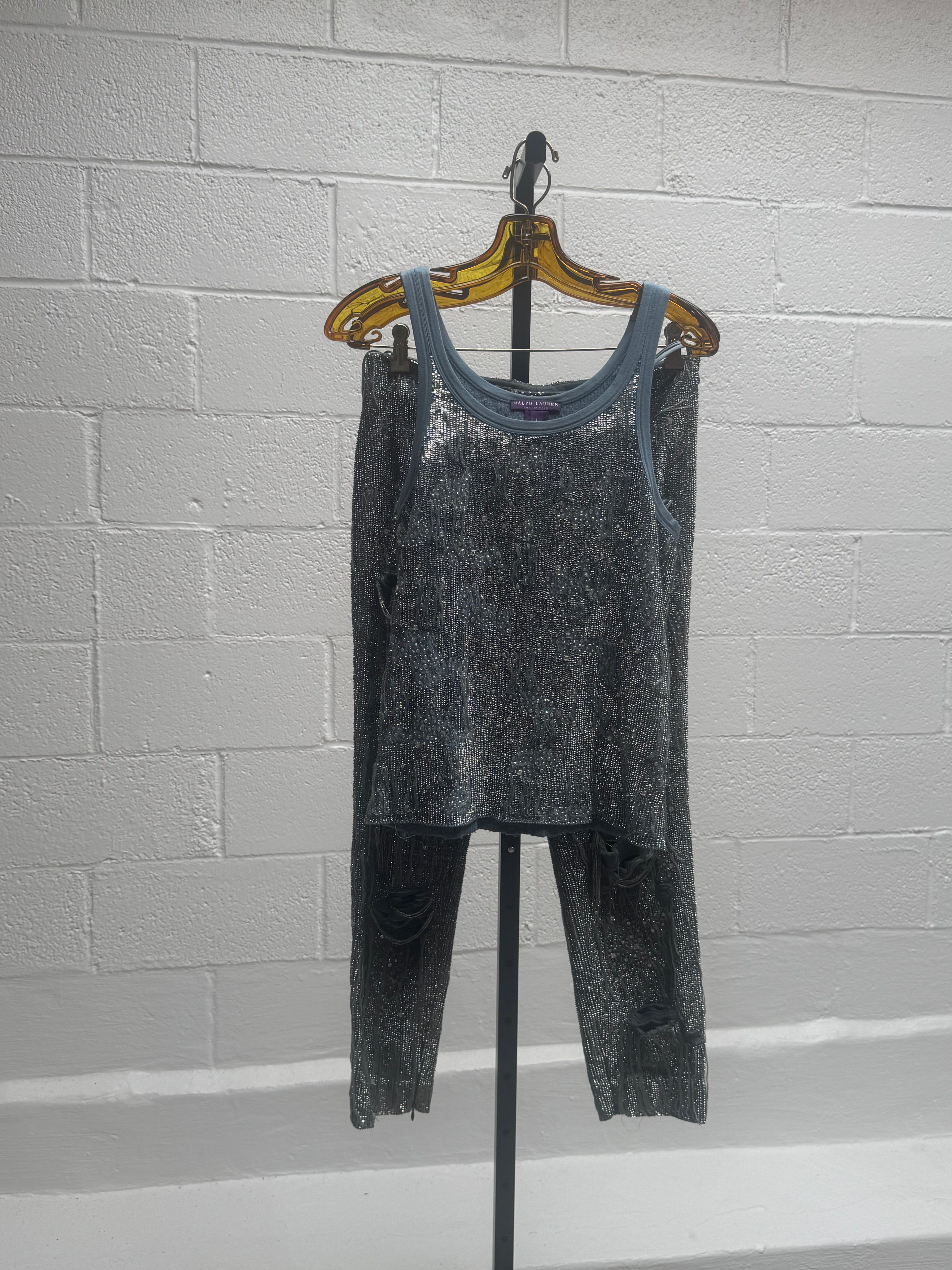 2010 Silver Sequin Distressed Set