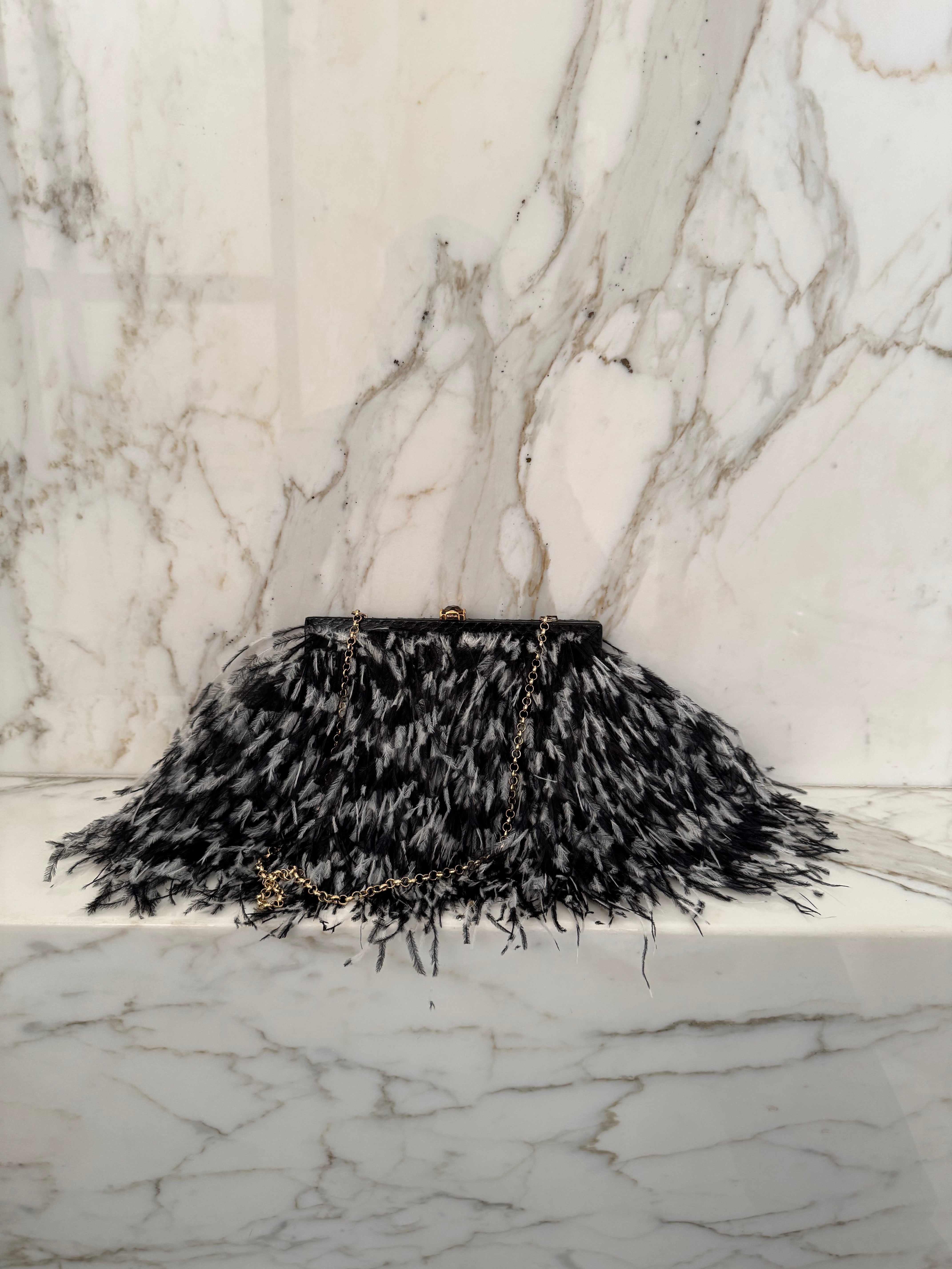 Ostrich Feather Bag