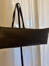 Shopping Large Leather Tote - Dark Green