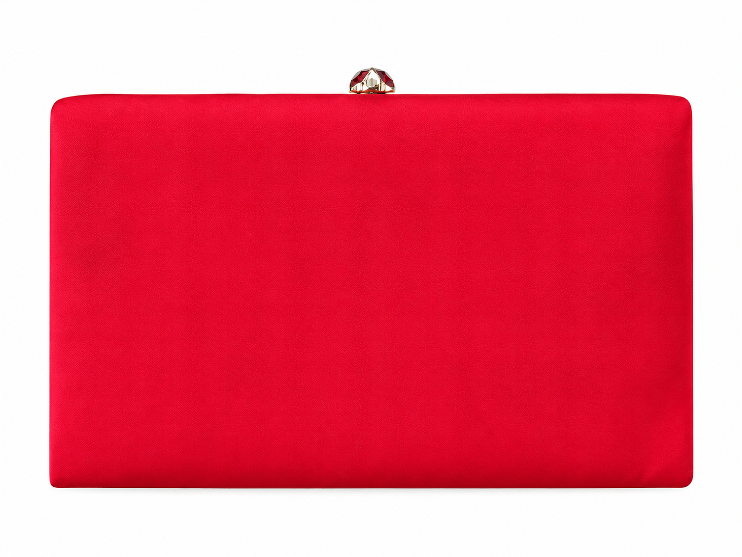 Red Silk Vintage Clutch