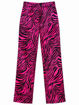 Pink Zebra Silk Pants