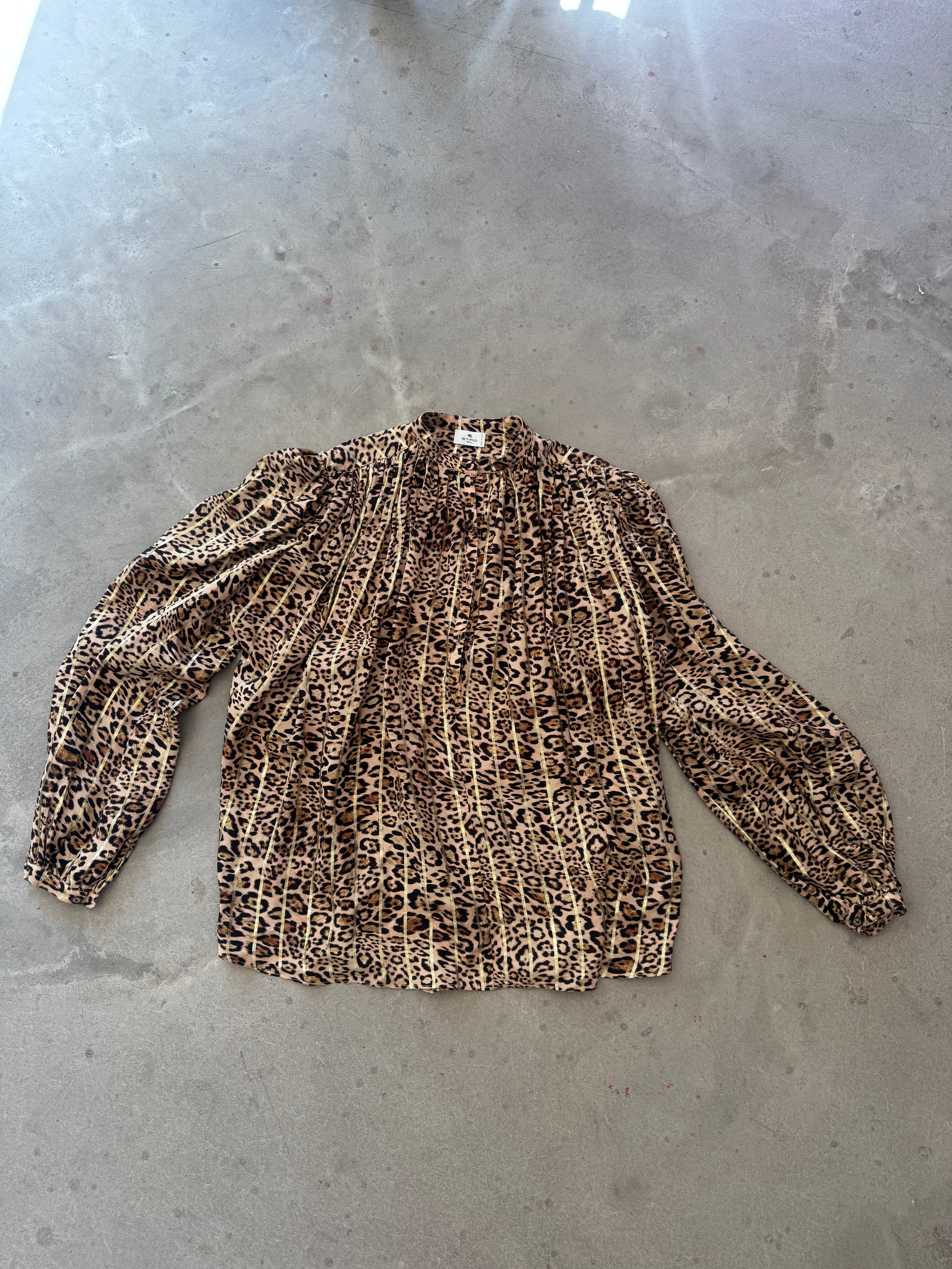 Leopard Silk Blouse FW 22