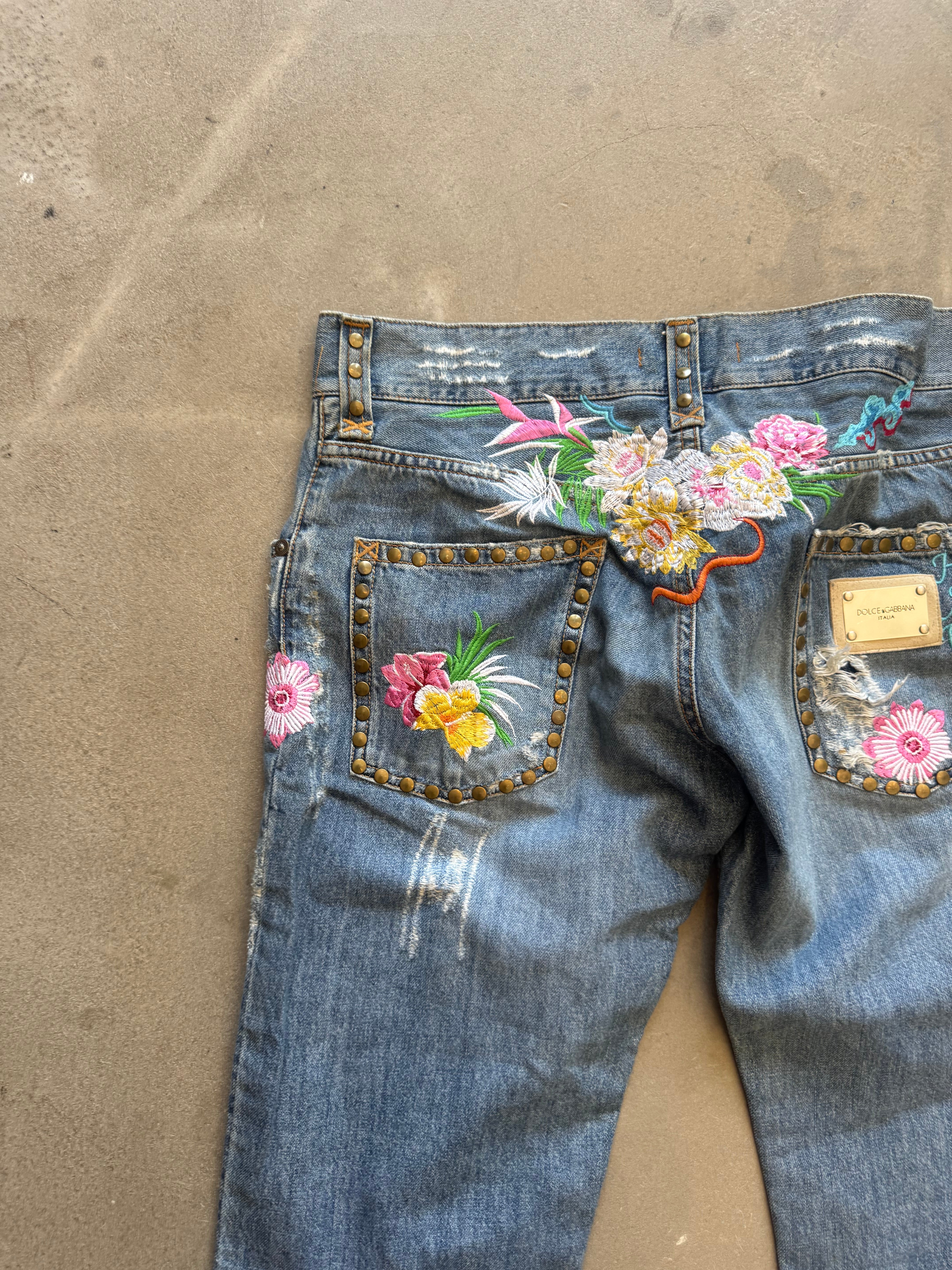 Floral Embroidered Denim 2003