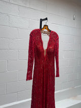 Red Lace Gown