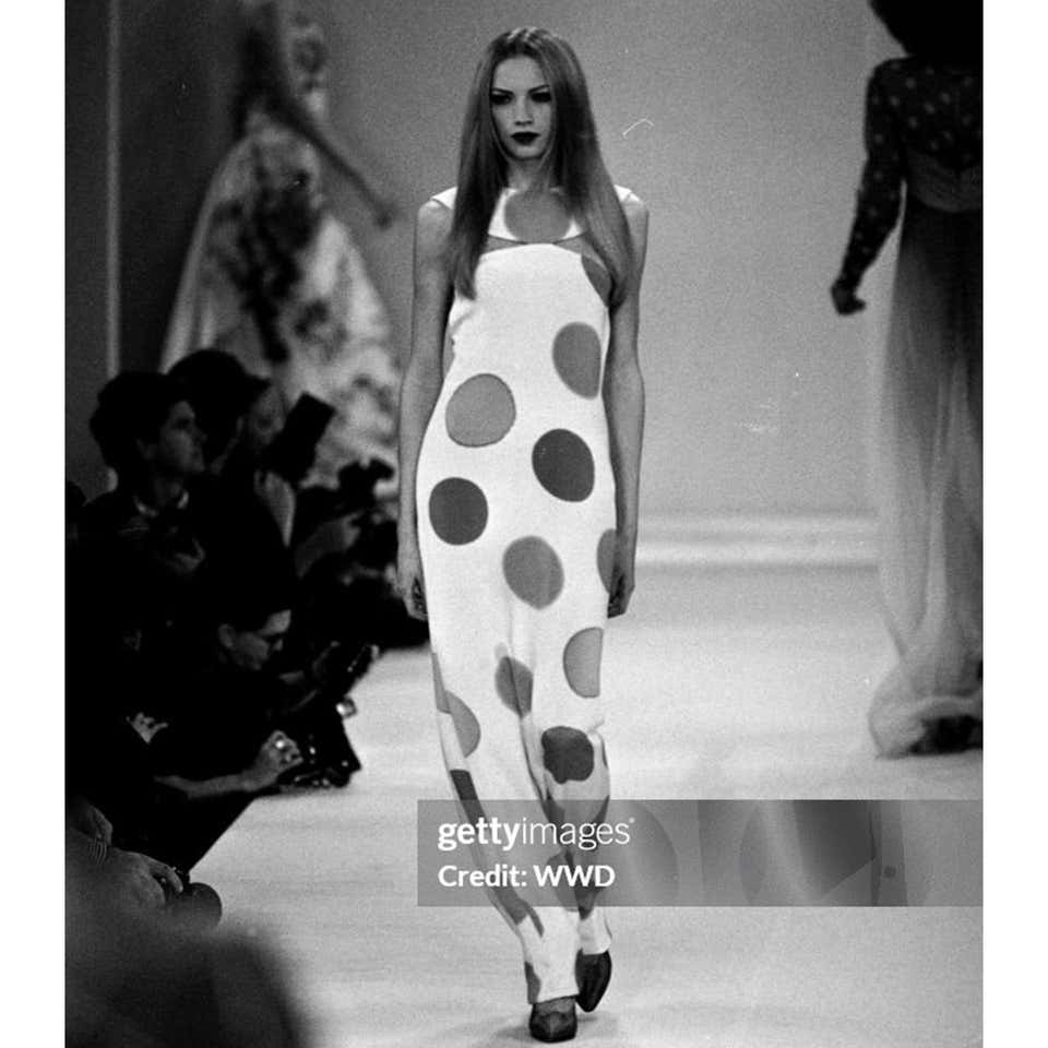 Large Dot Silk Dress Spring 1994