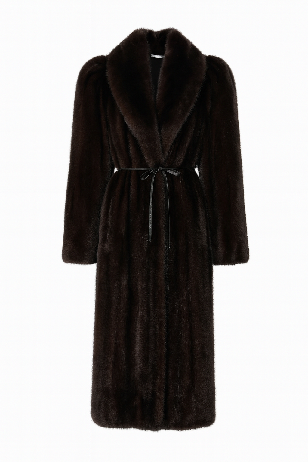 Fur Coat with pointed Shoulders