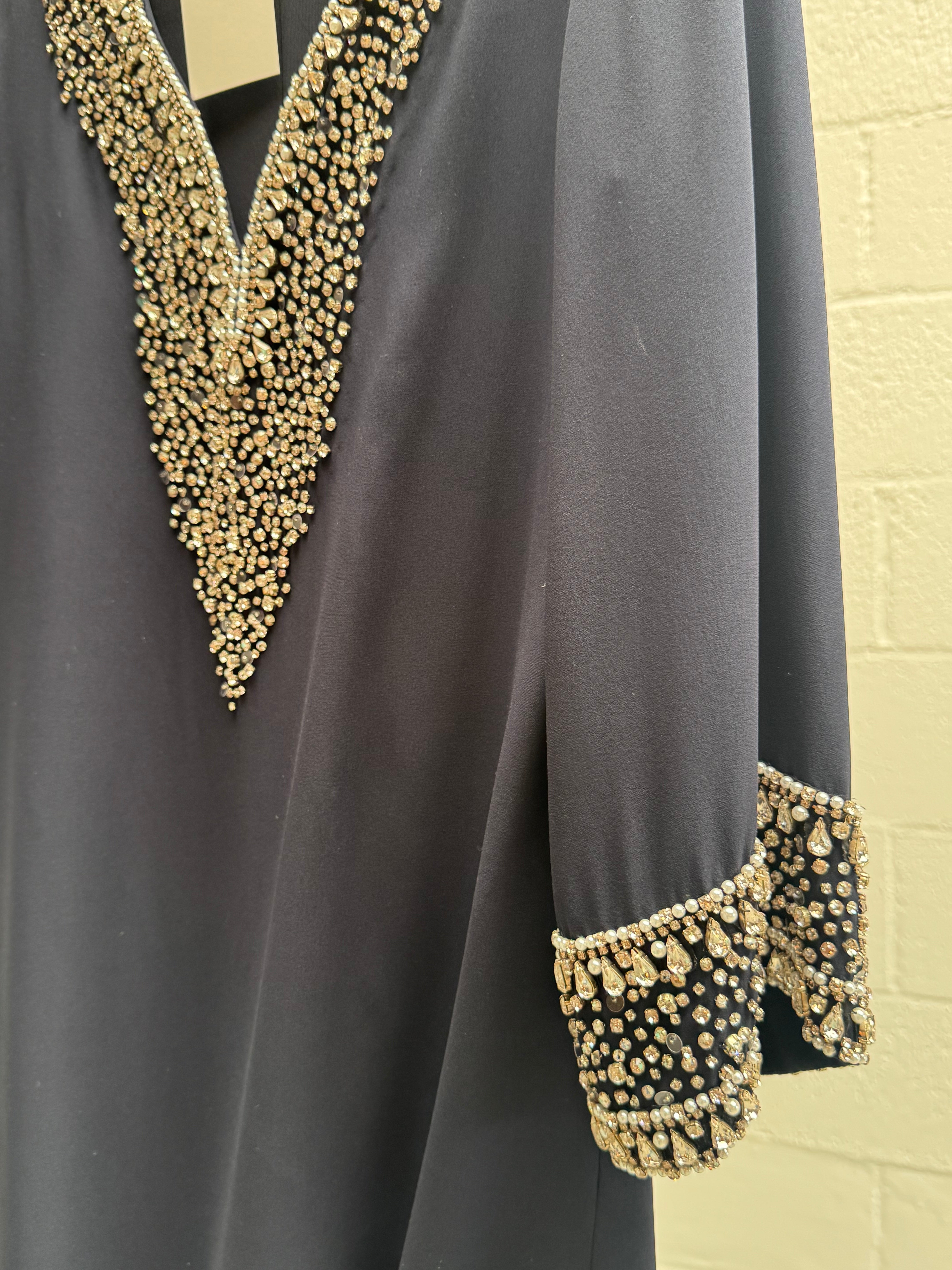 Navy Crystal Shirt and trouser