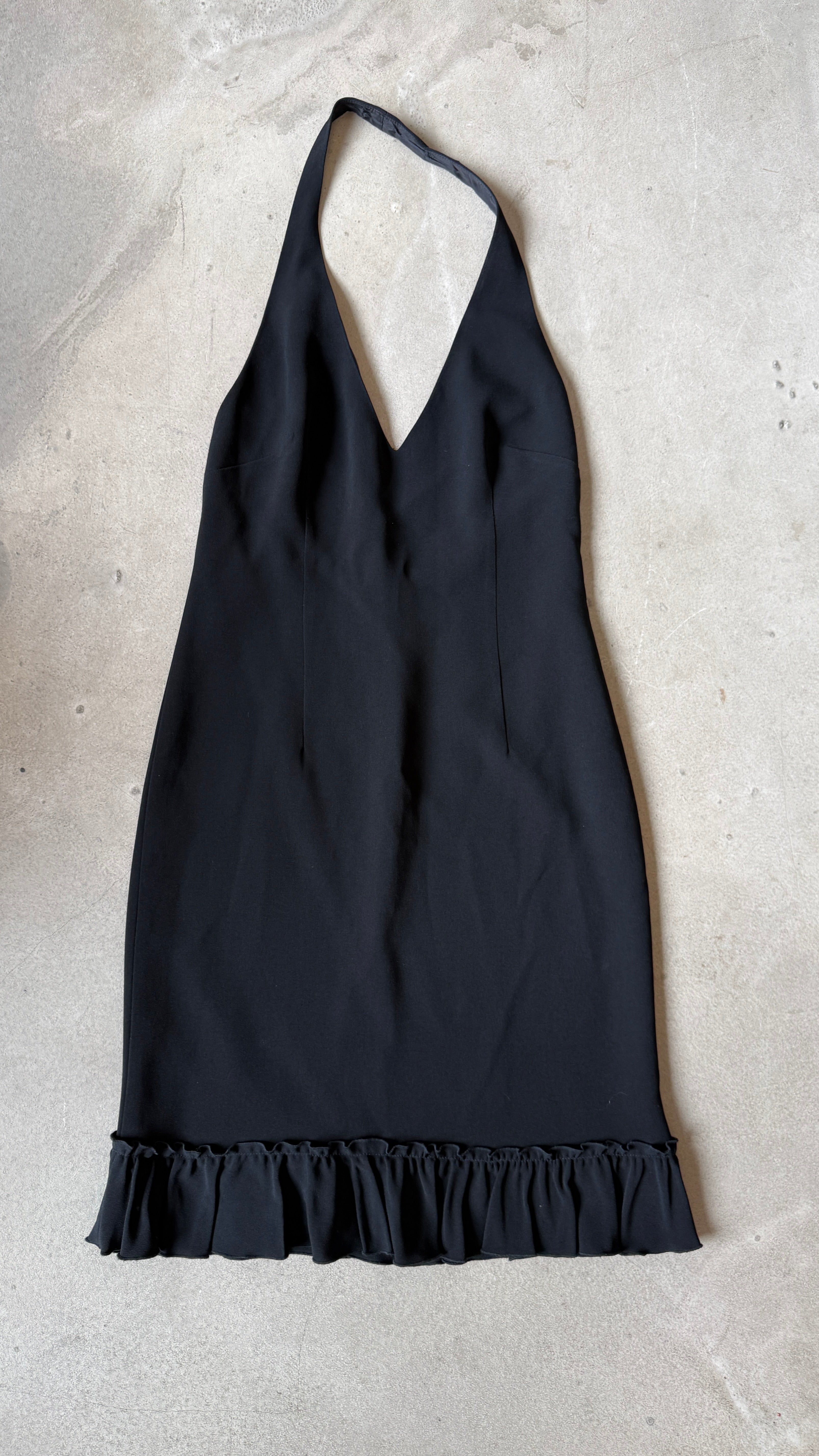 Vintage Black Halter Dress