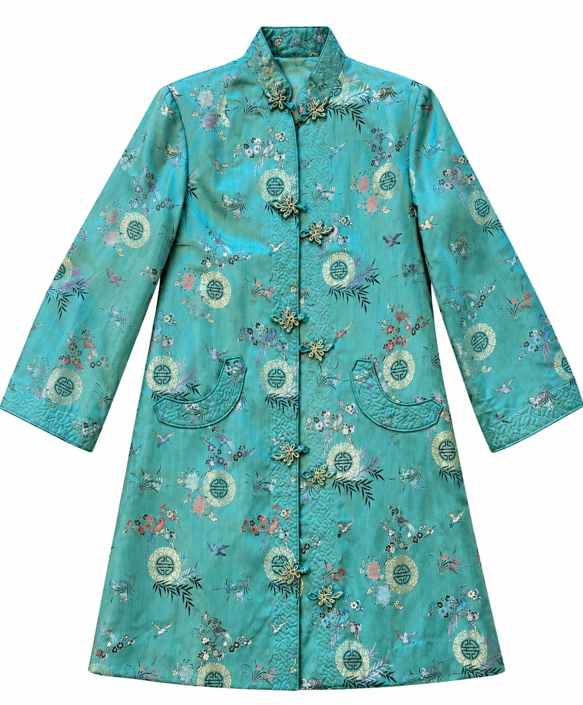 Embroidered Blue Kimono