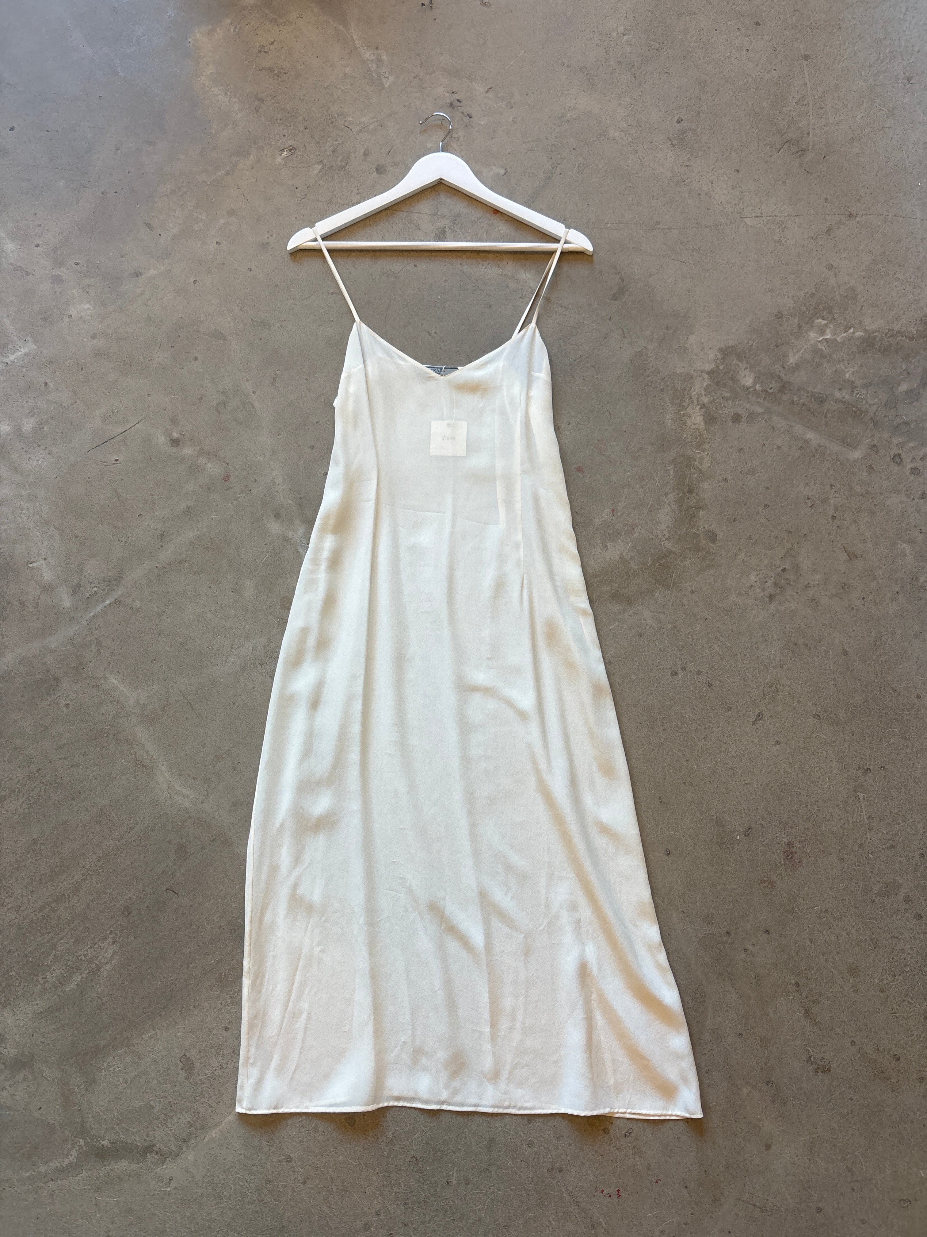 Prada Cream Slip Dress