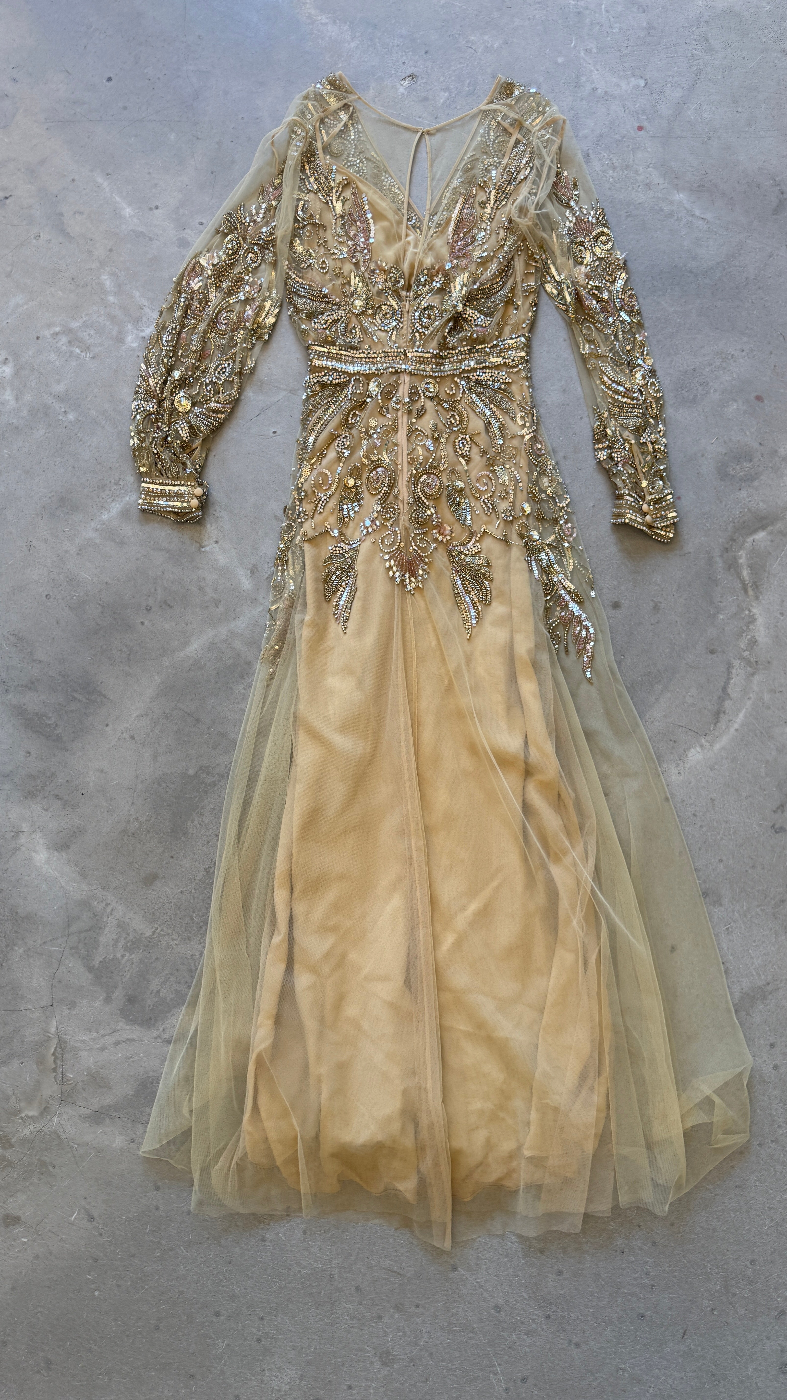 Gold Embellished Gown