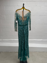 Baby Blue Embellished gown