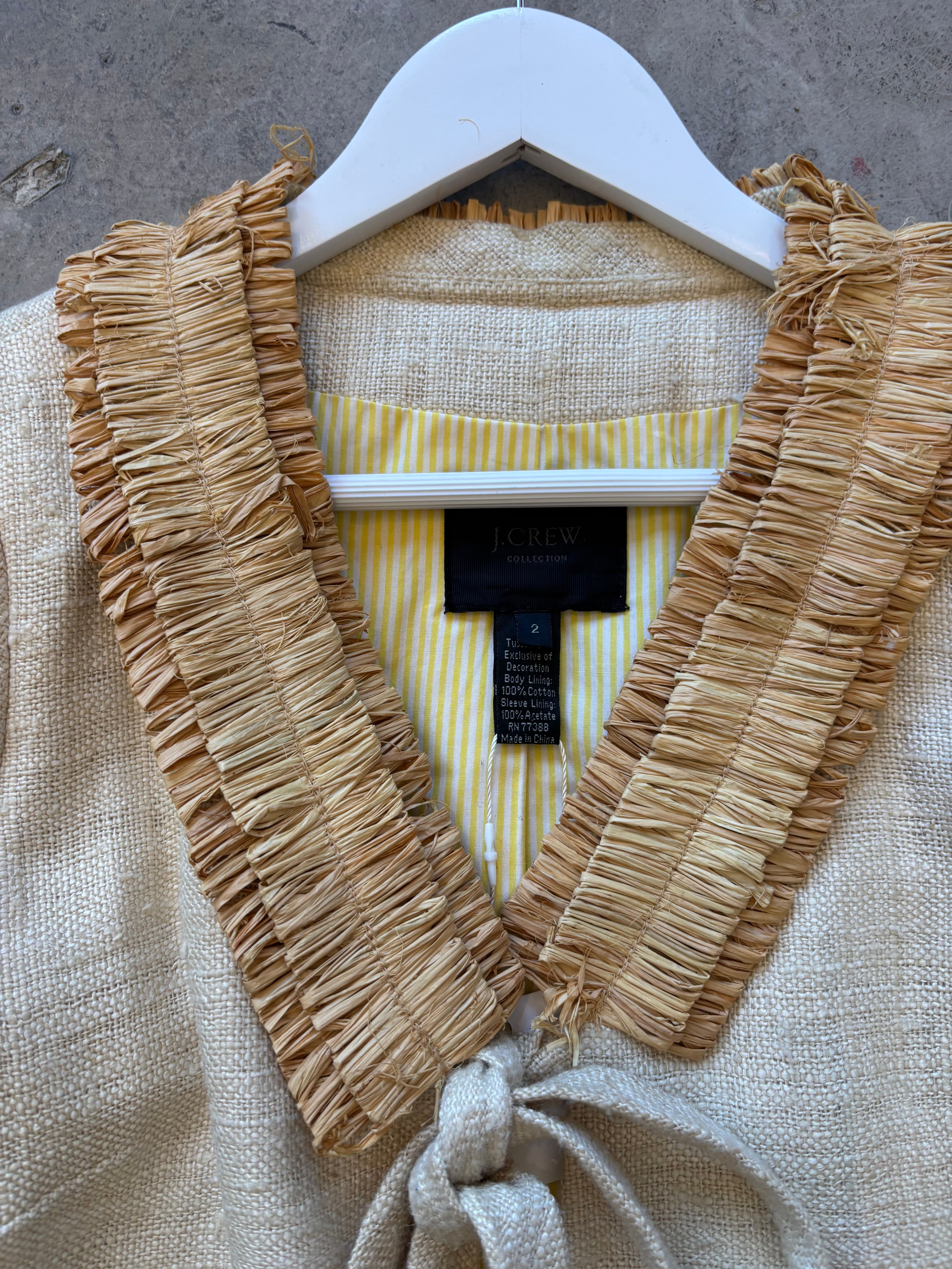 J. Crew Beige Cropped Jacket